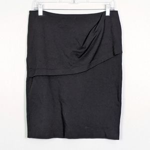 CAbi Overlay Black Pencil Skirt Style 3099 Size 10